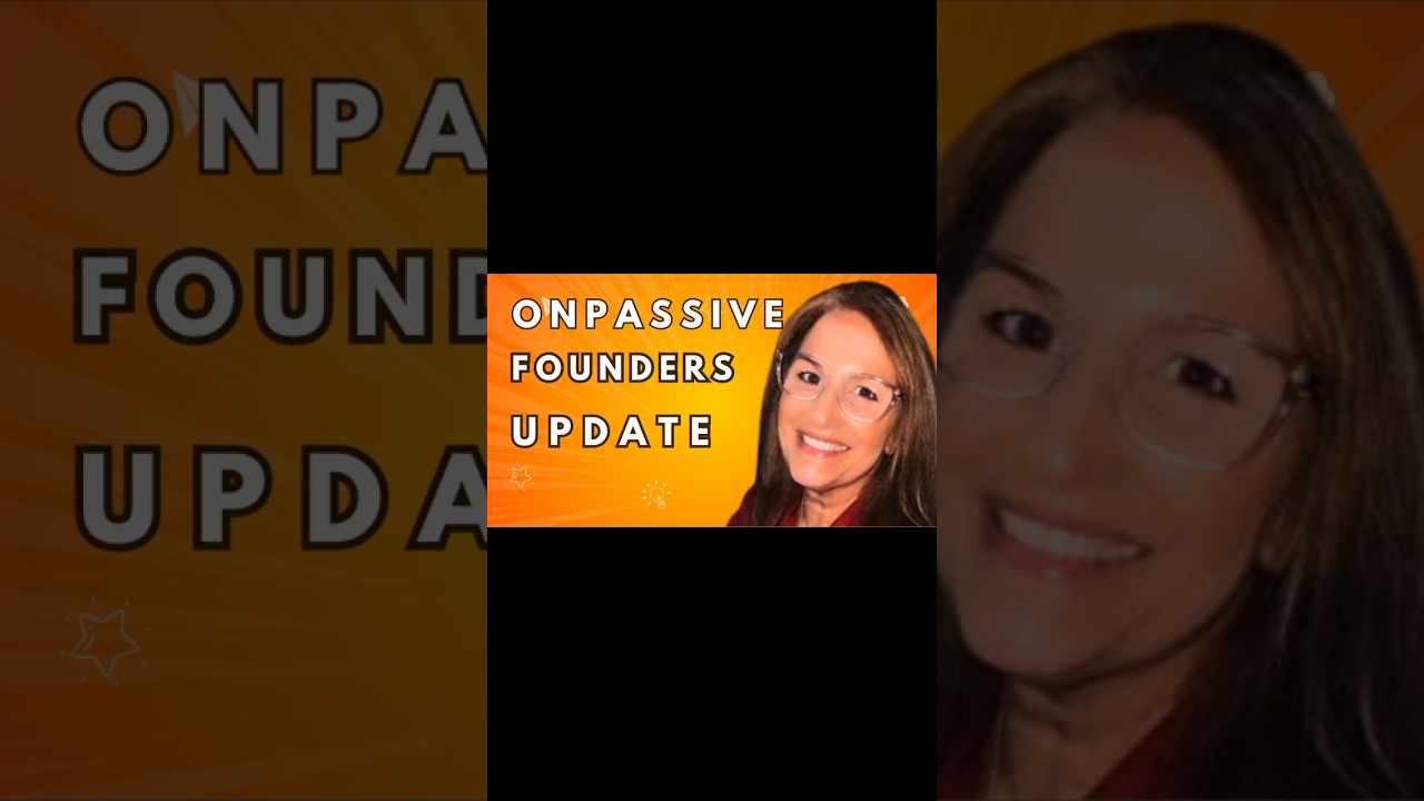 ONPASSIVE FOUNDERS UPDATE JEANNE ALLEVA, #onpassive #shorts