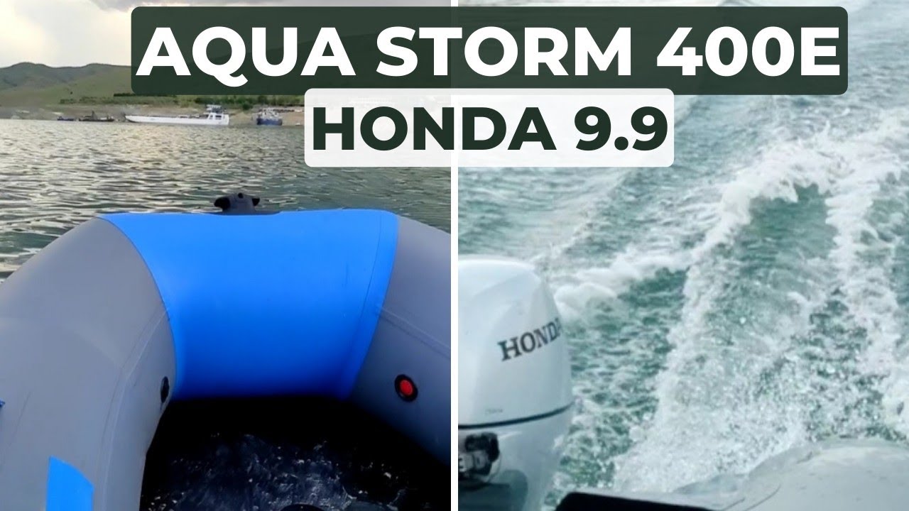 Aqua storm 4 metre bot , honda 9.9 hız performans testi...