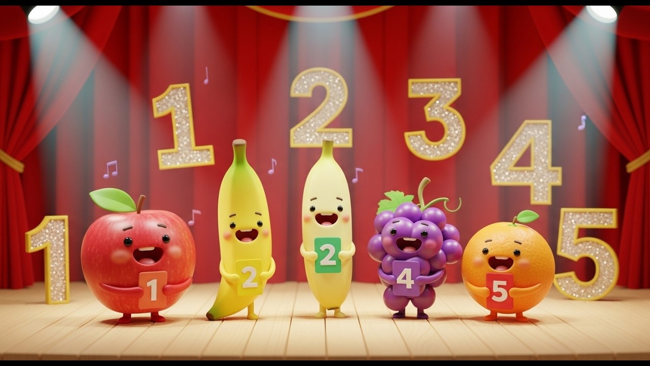 Counting Fruits Song | Fun Numbers & Healthy Food Song for Kids | Nursery Rhymes & Toddler Songs