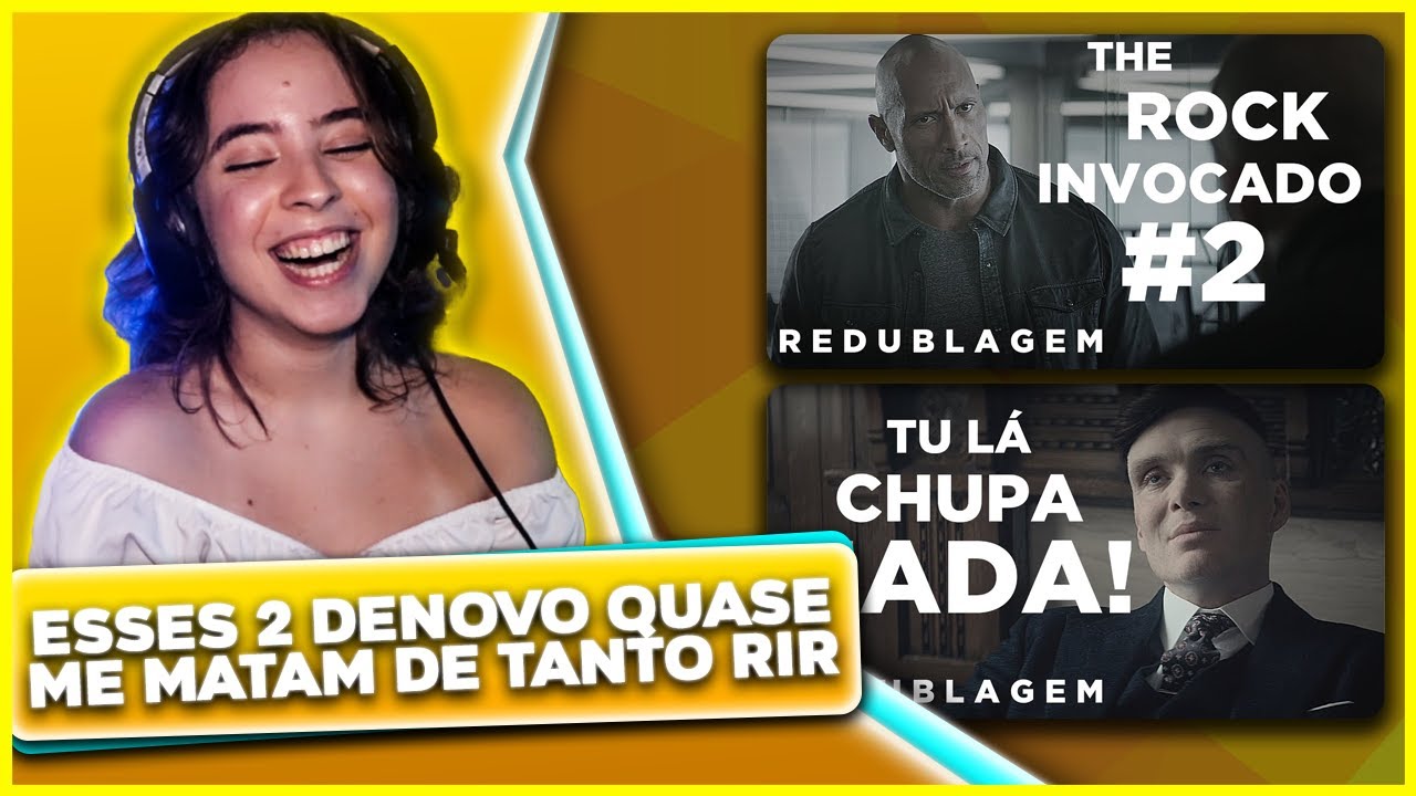 REACT - PABOLLO -  2 EM 1 PEAKY BLINDERS E THE ROCK INVOCADO 2