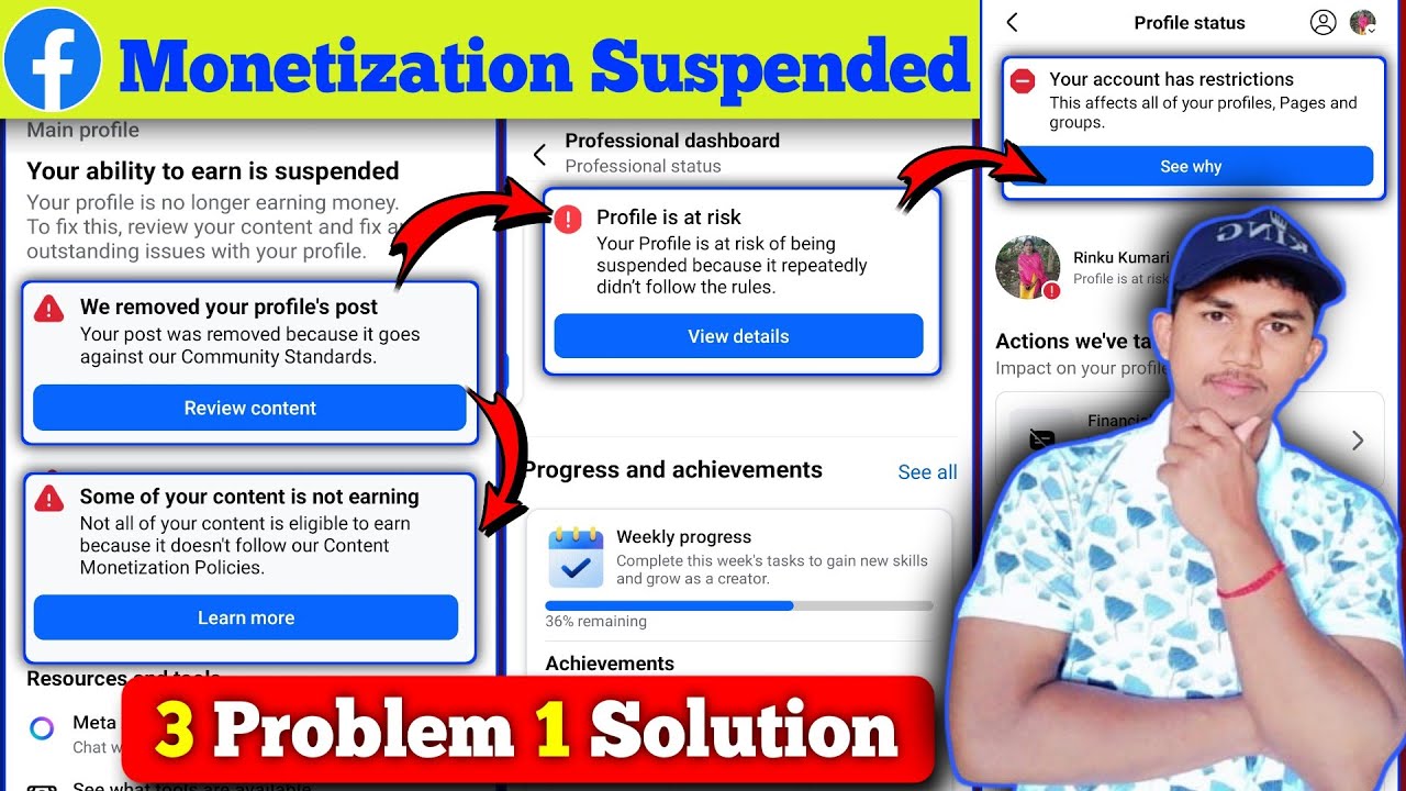 🔴Live Solved: Your Ability to Earn is Suspended Facebook 😭Your Ability to Earn is Limited