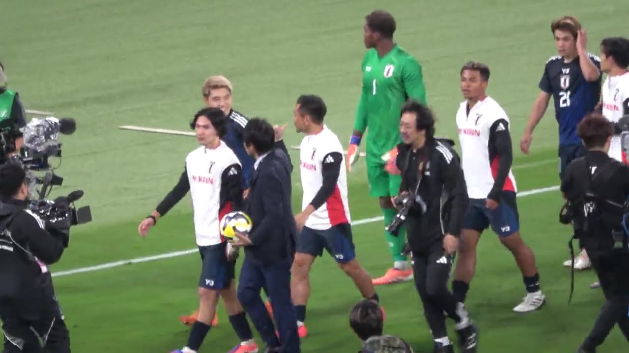 【キリンチャレンジカップ2025】ブラジルに歴史的勝利‼ 勝利の場内1周  現地映像