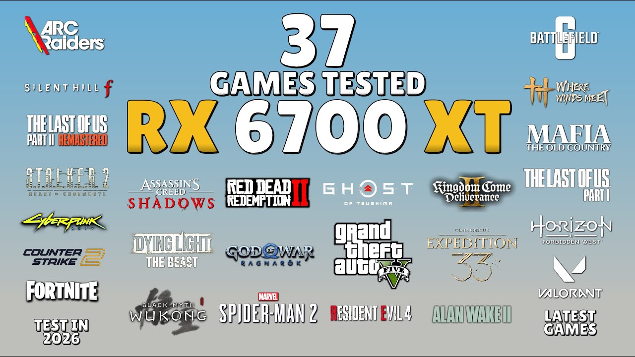 RX 6700 XT in 2026: Test in 37 Games | RX 6700 XT Gaming🔥