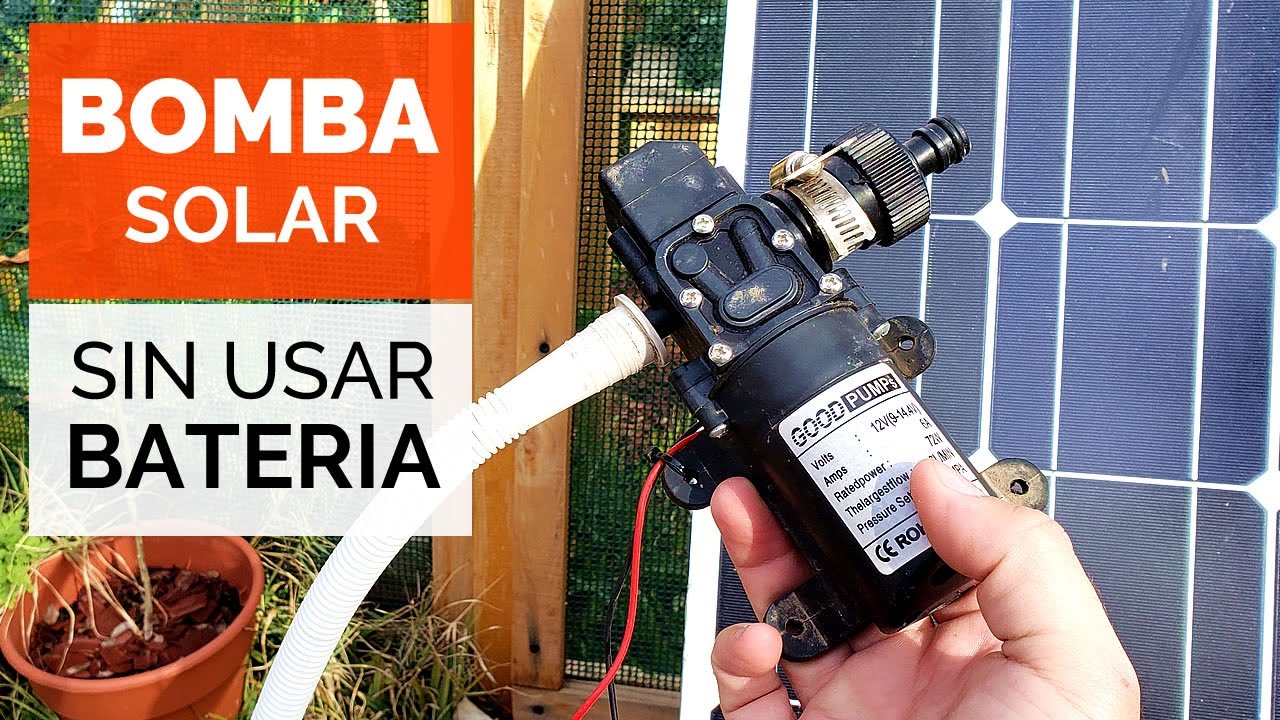 BOMBA de AGUA SOLAR 12v 💧☀️ (Sin usar Baterías) Instalación paso a paso