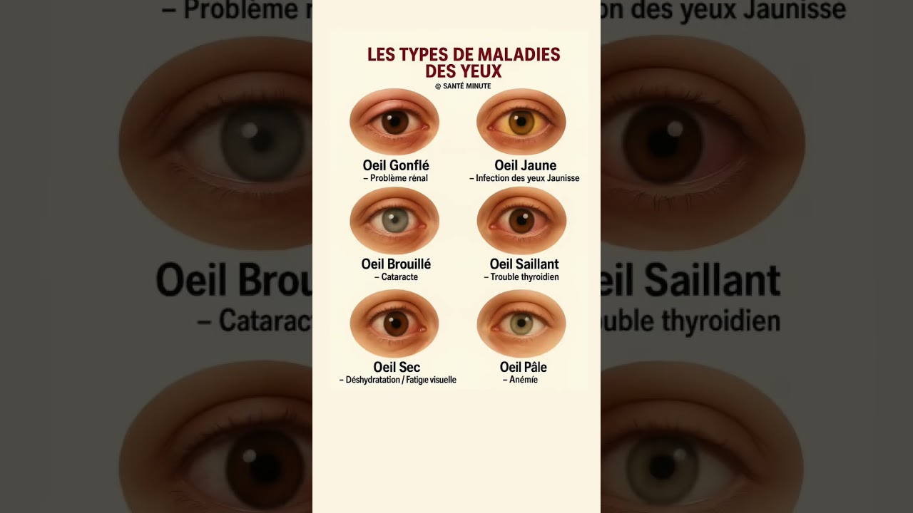 Les types de maladies des yeux