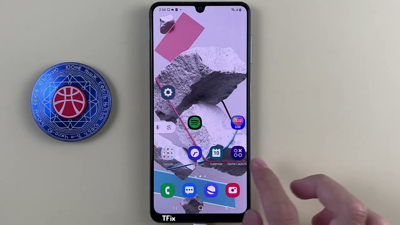 Show network quality info on Samsung A22 Android 12
