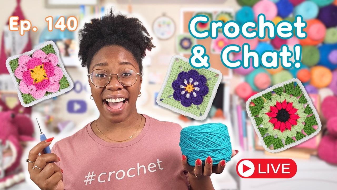 Be There, or Be Granny Squared! | #22 Granny Square Deck by Claire Montgomerie | 🧶 LIVE Episode 140