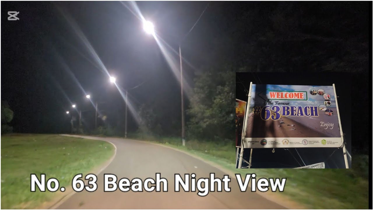 63 Beach ⛱️  enhancement project in the night