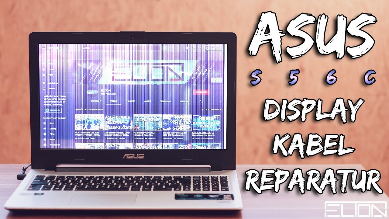 Notebook Displaykabel austauschen | ASUS S56C LCD Kabel Reparatur