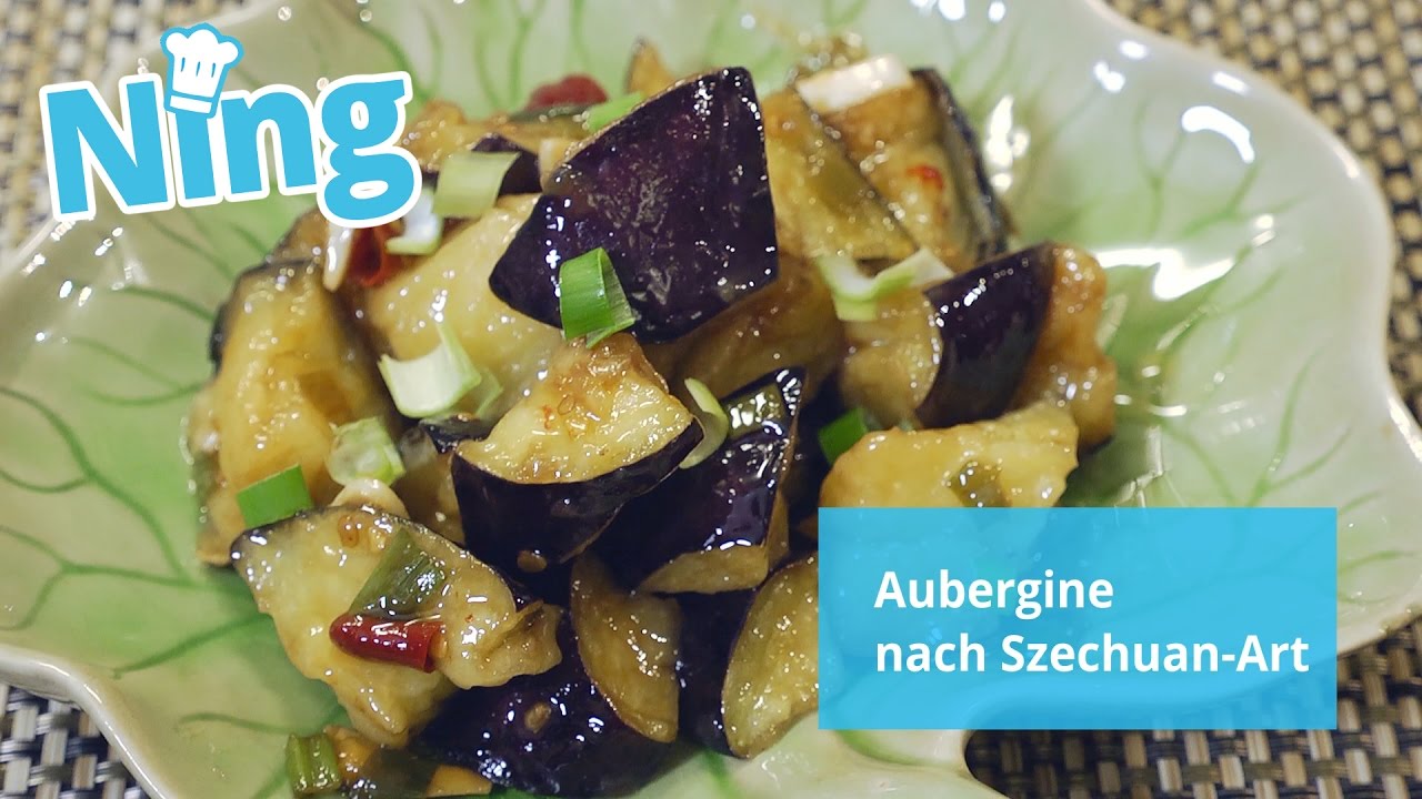 Vegan Aubergine mit Fisch ohne Fisch: Aubergine nach Szechuan-Art