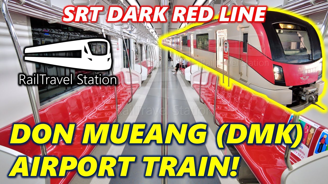 TRAIN TO BANGKOK DON MUEANG AIRPORT! 🇹🇭🚆 SRT Dark Red Line Bangkok Krung Thep Aphiwat → Don Mueang