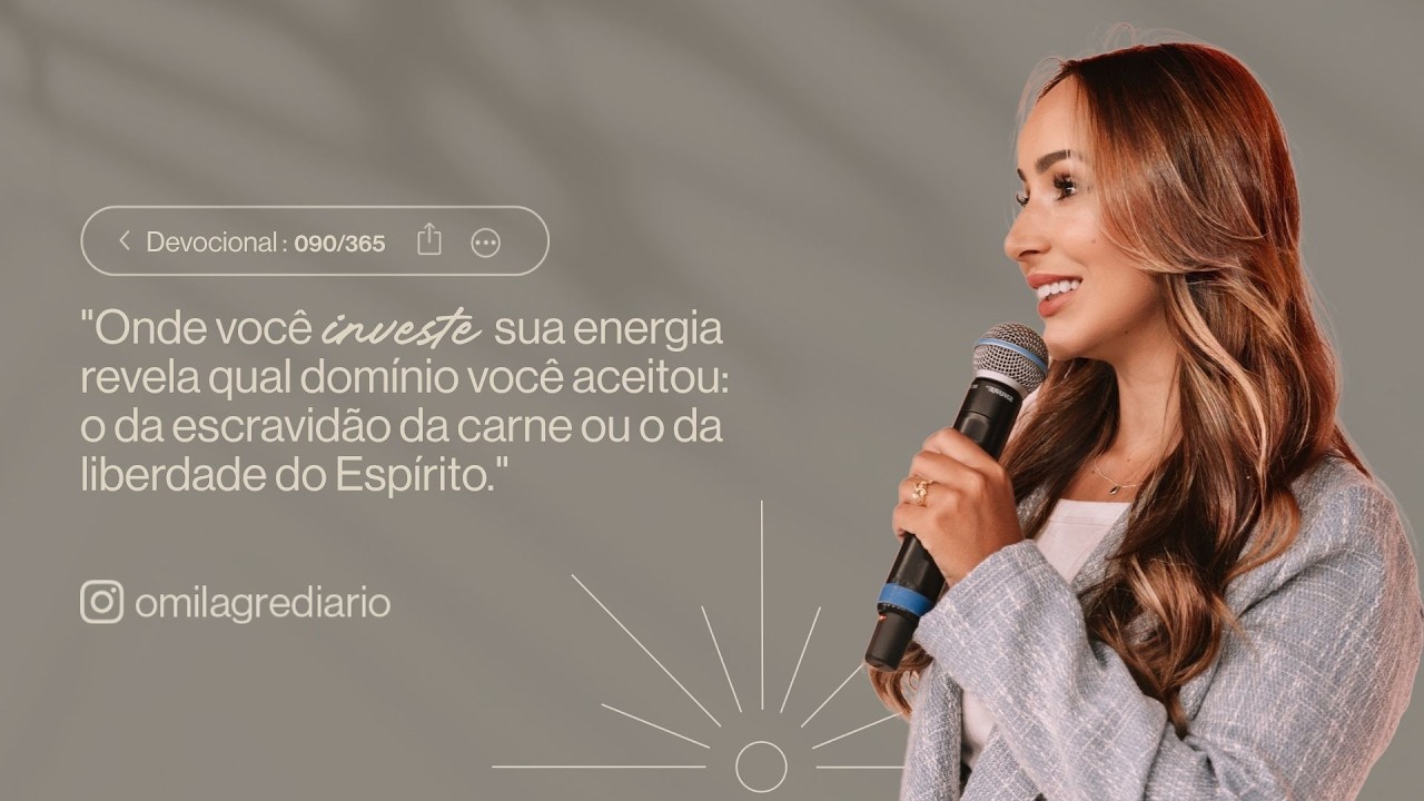 DEVOCIONAL/ORA&Ccedil;&Atilde;O DO DIA - (30\1 | MAR&Ccedil;O) - FABIOLA MELO - MILAGRE DI&Aacute;RIO 090/365