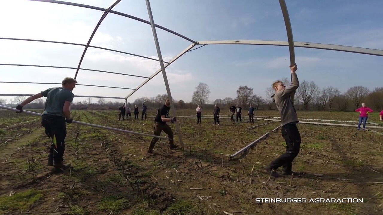 Osterfeuer Looft 2019 Zeltaufbauen Landjugend Steinburger Geest (Landwirtschaft, Landjugend)