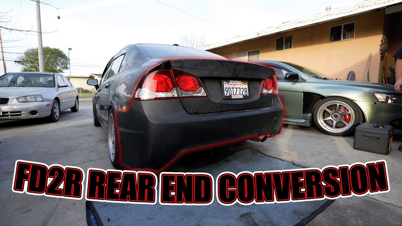 FA5 CIVIC GETS FD2 TYPE R REAR CONVERSION! - 8TH GEN CIVIC