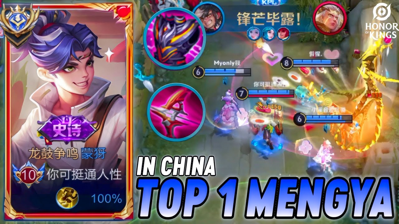 TOP 1 MENG YA IN CHINA HOK - Best Rotation and Build that God Eliminates All Opponents!! Grandmaster