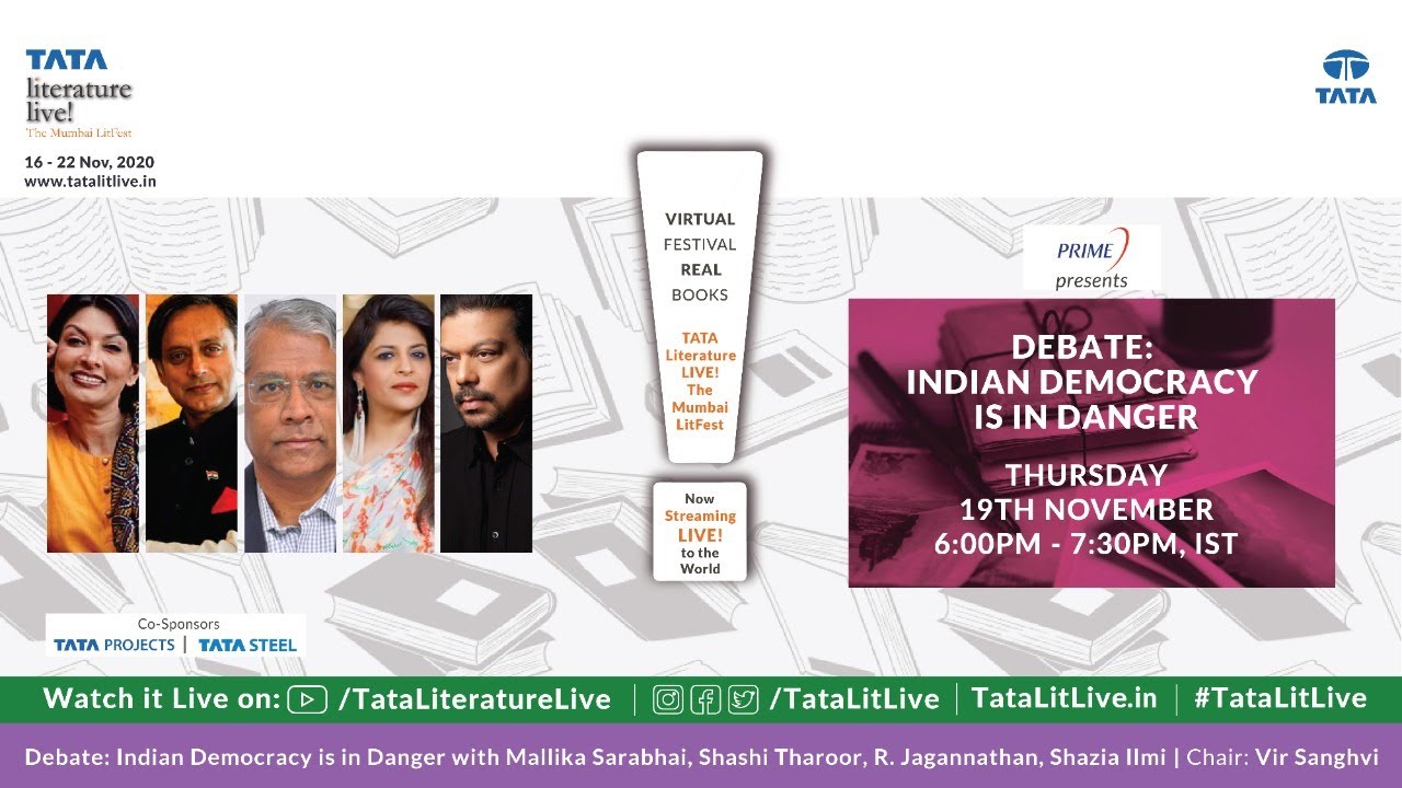 Debate: Indian Democracy Is In Danger | Shashi Tharoor, Mallika Sarabhai, R. Jagannathan,Shazia Ilmi