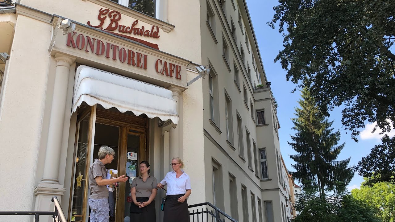 Кафе Бухвальд с очень вкусными пирожными/ Buchwald Konditorei in Berlin, Bellevue