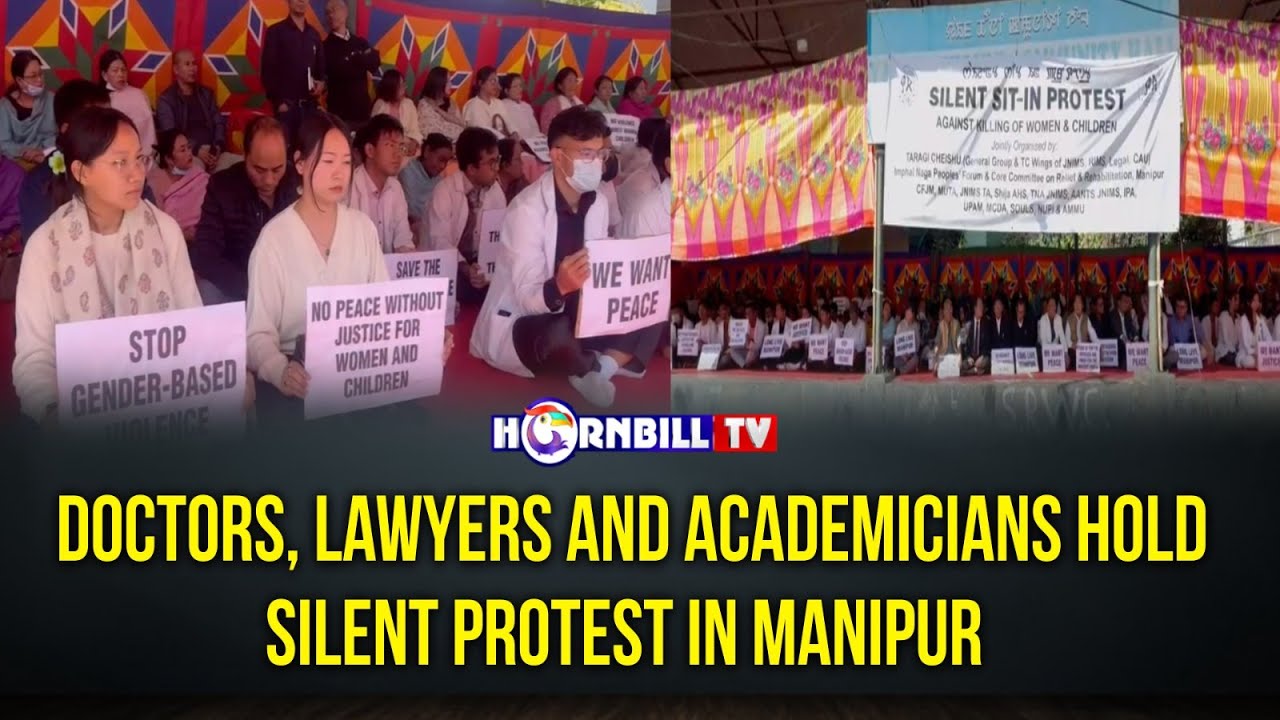 DOCTORS, LAWYERS AND ACADEMICIANS HOLD SILENT PROTEST IN MANIPUR