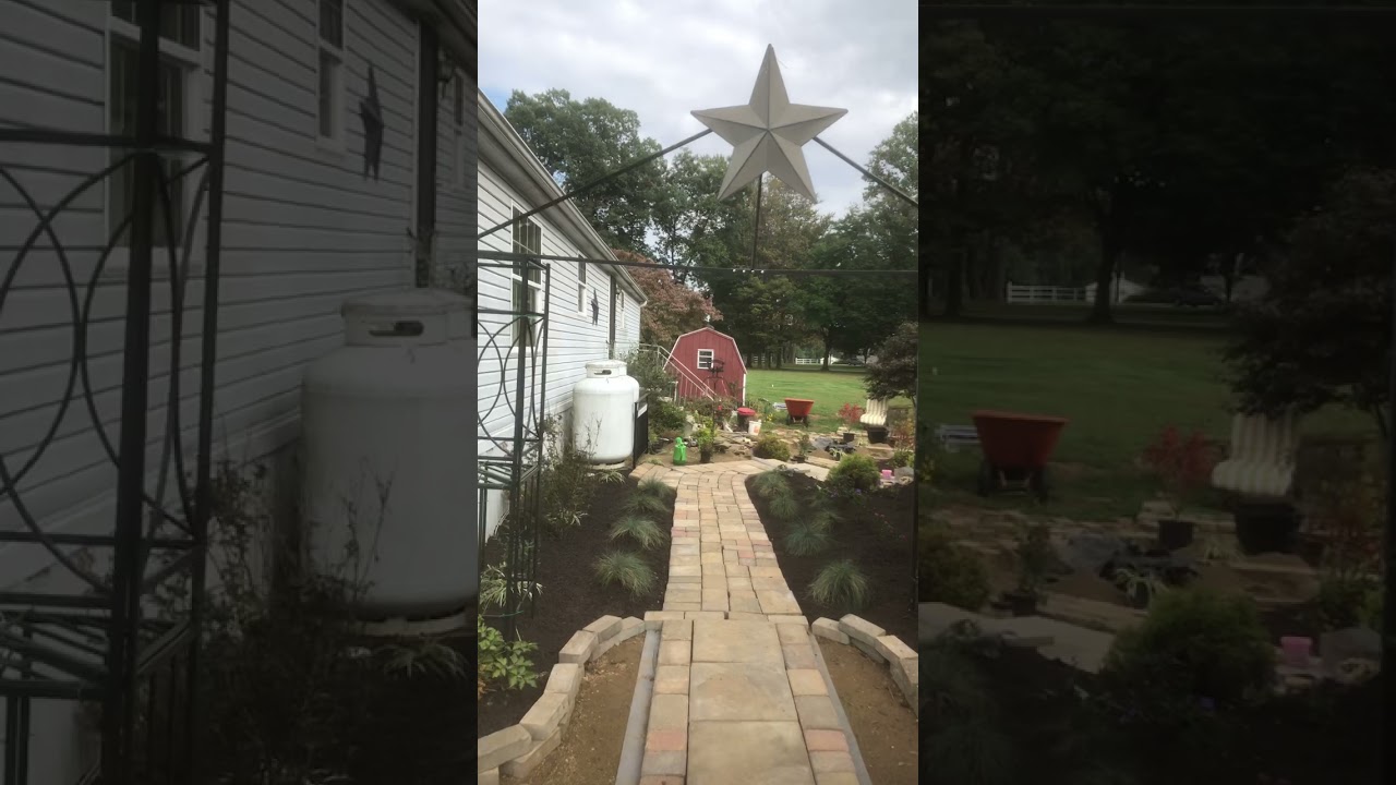 🌸🪴My vision is coming along /landscaping my mobile home backyard #manufactured #gardenbeds