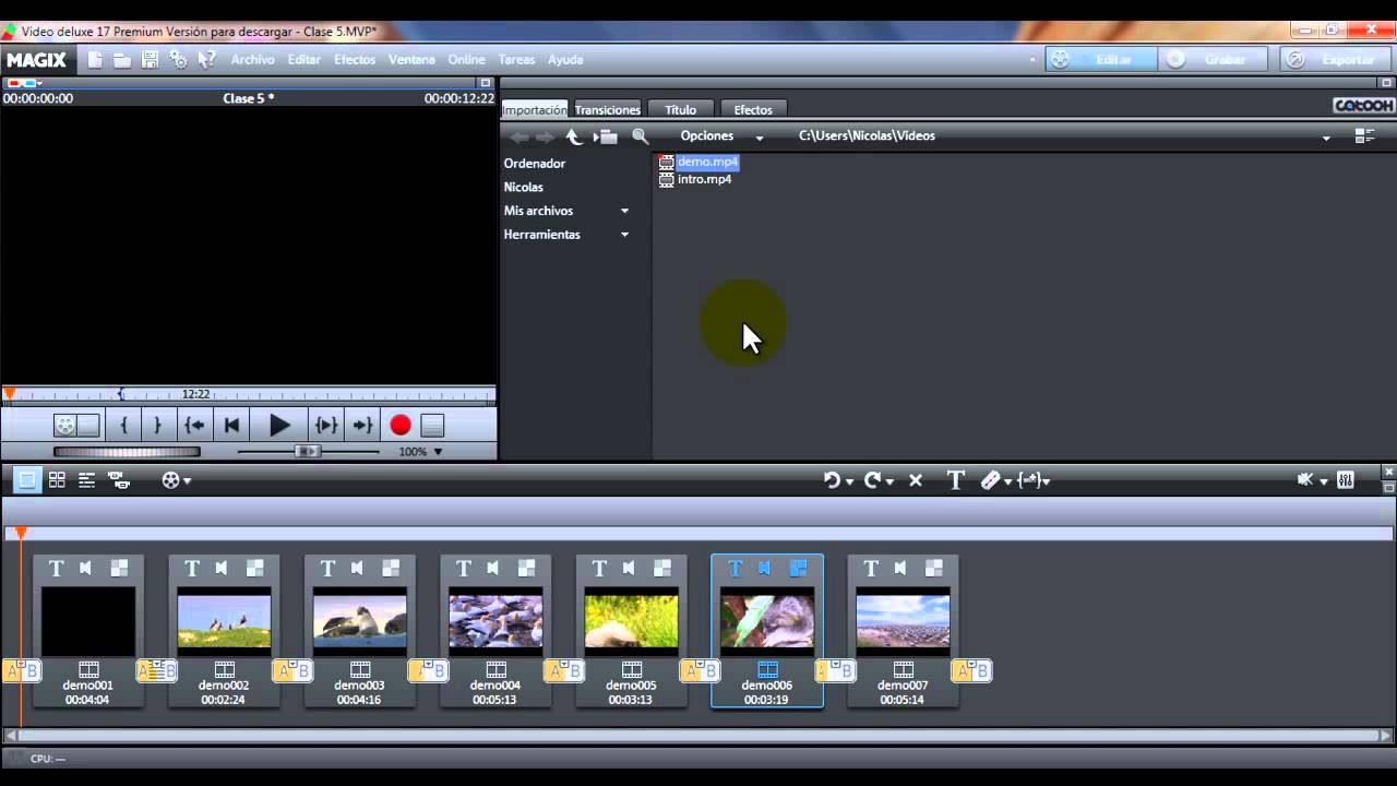 Magix Video Deluxe (Lección 5)