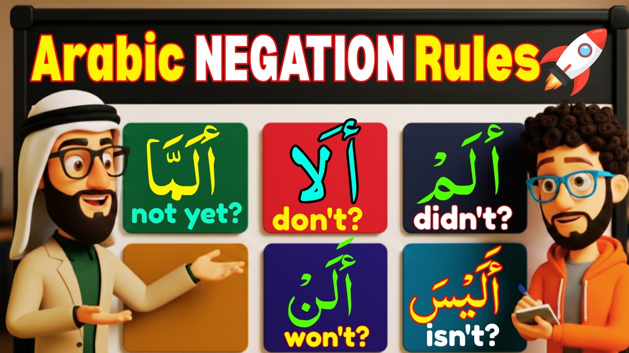 6 Arabic Negative Question Rules (MSA)