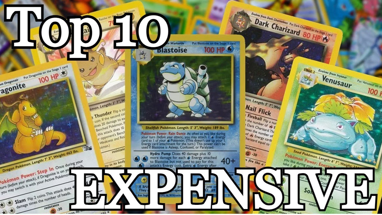 Top 10 Most EXPENSIVE Pokemon Base Set cards!