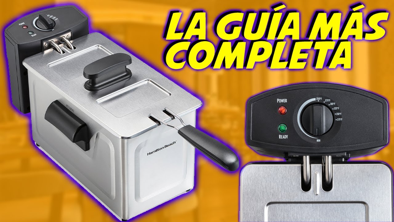 Revisión completa de freidora HAMILTON BEACH (unboxing) (DE LAS MAS ECONOMICAS)