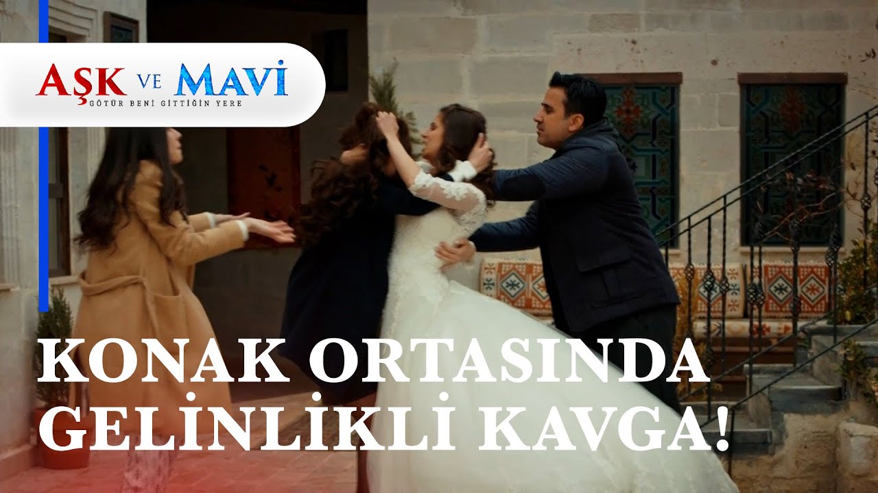Pembe ve Gülizar saç baş biribirine GİRDİ! - Aşk ve Mavi 20. Bölüm