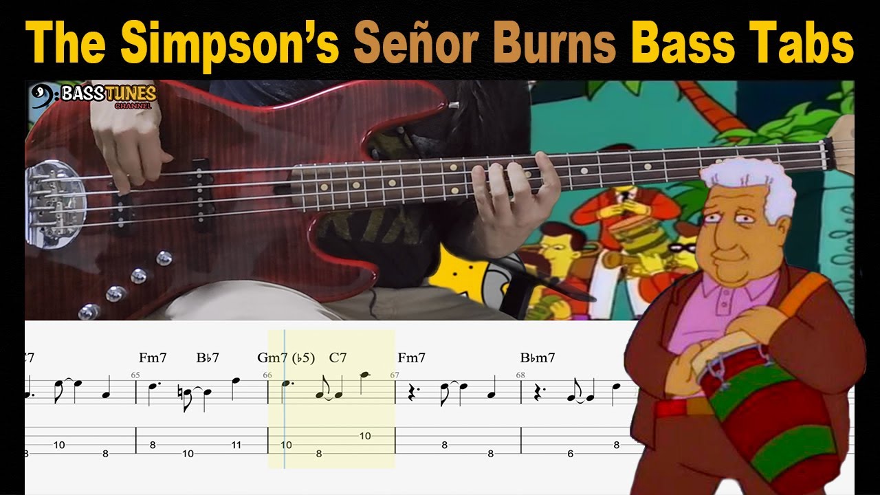 Tito Puente - Señor Burns BASS COVER (with tabs and Sheet)