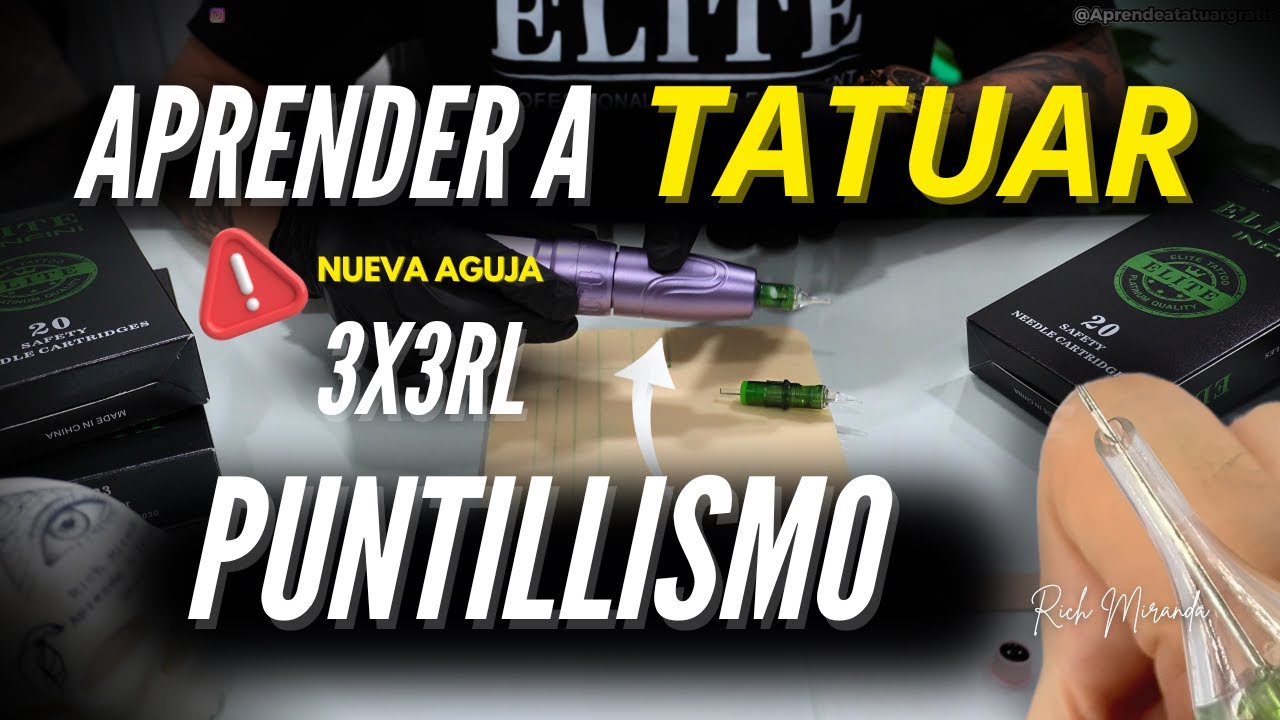 NUEVA AGUJA ÉLITE de PUNTILLISMO 3X3 RL para TATUAJE - Rich Miranda