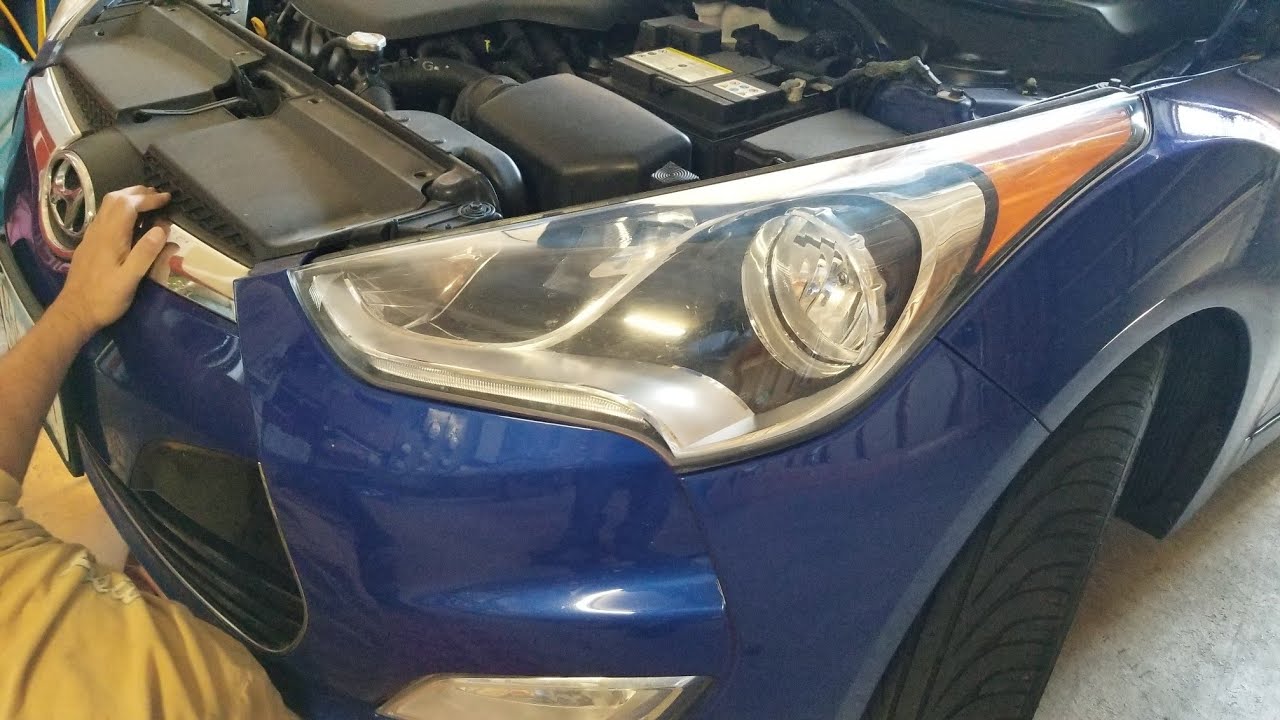 HOW TO REPLACE A HEADLIGHT BULB IN HYUNDAI