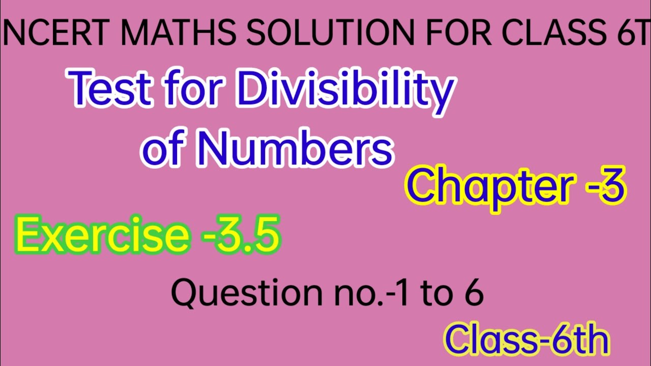 NCERT maths for class 6th exercise 3.5 | गणित कक्षा -6 प्रश्नावली -3.5