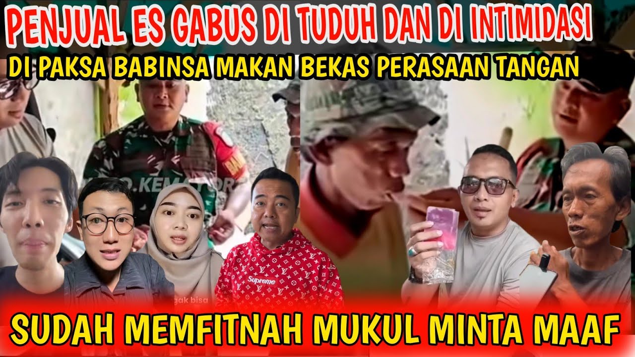 PENJUAL ES GABUS DI FITNAH DI INTIMIDASI 2 OKNUM APARAT DAN BERAHIR MINTA MAAF⁉️ SEGAMPANG ITU!! 