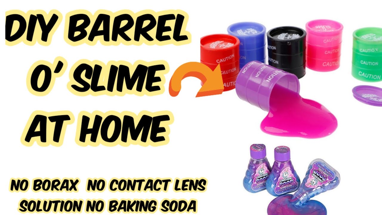 Diy barrel o'slime at home/How to make barrel o'slime without borax/Homemadeslime/ #shorts #ytshorts