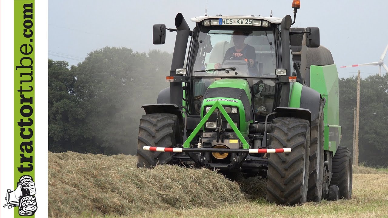 Rundballen pressen mit Deutz-Fahr Varimaster - pur Sound