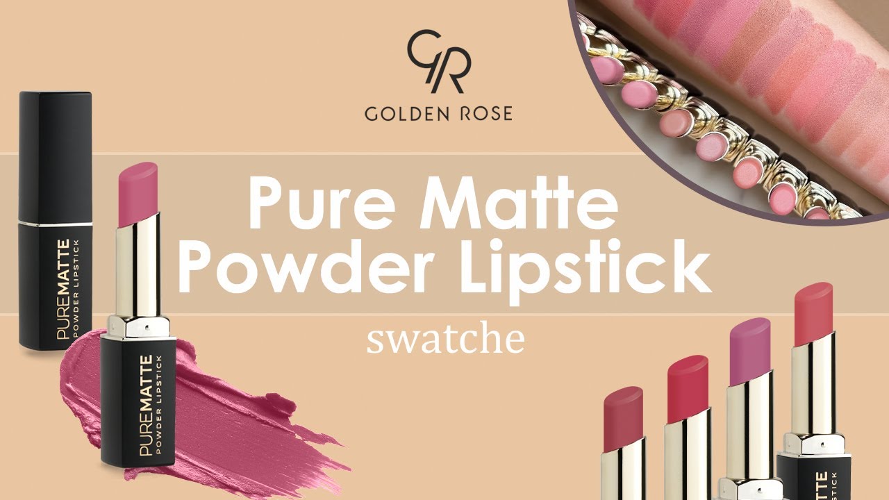 Nowość! Pomadki z kwasem hialuronowym Pure Matte Powder Lipstick ♡ Golden Rose Polska