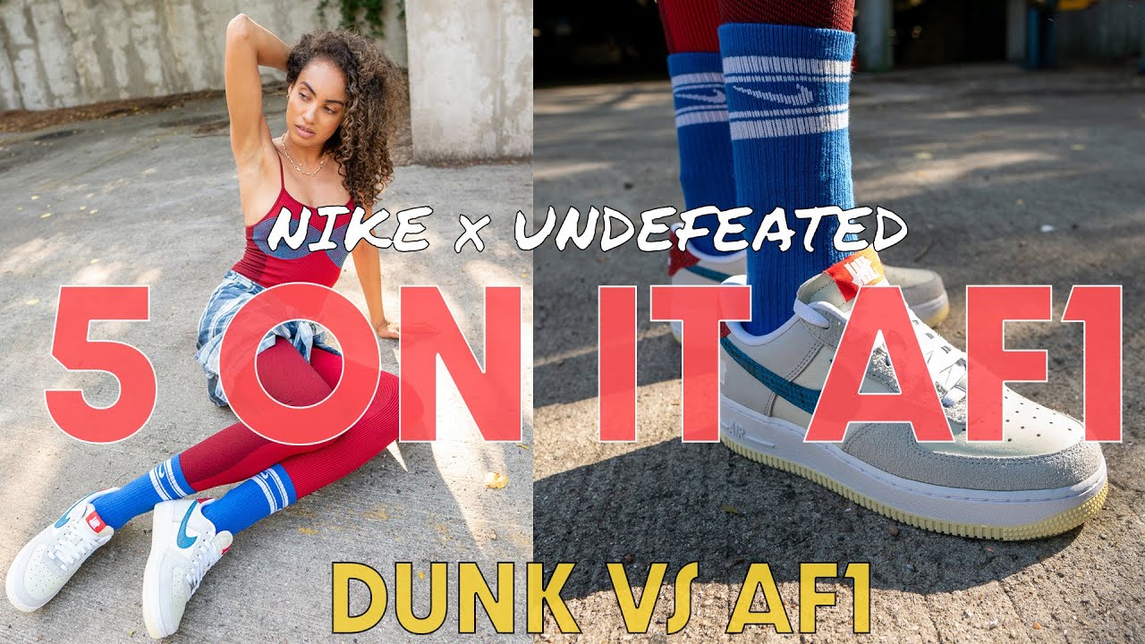 NIKE x UNDEFEATED 5 ON IT AIR FORCE 1 ON FOOT REVIEW and HOW TO STYLE: Best AF1 from Undefeated?