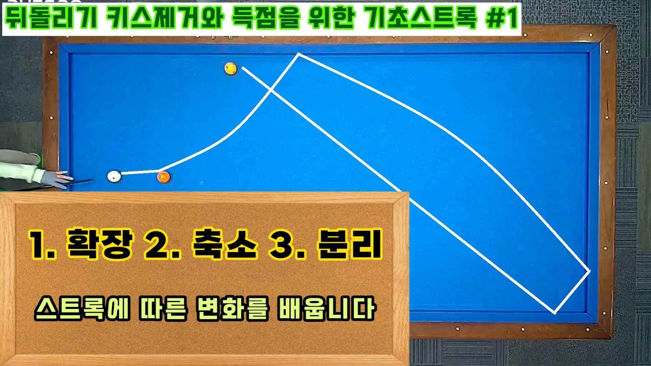 [언니당구ep.113]**꼭보세요** 뒤돌리기를 잘치기 위한 여섯가지 필수 스트록 1 #3쿠션 #billiards #lpba #pba #당구시스템 #당구레슨