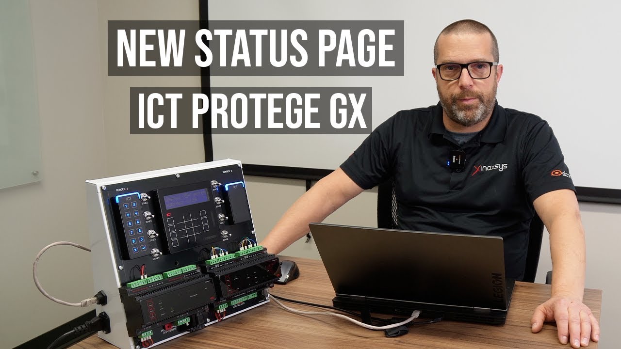 ICT Protege GX: How to Create a New Status Page to Receive Live Events and View Devices Status