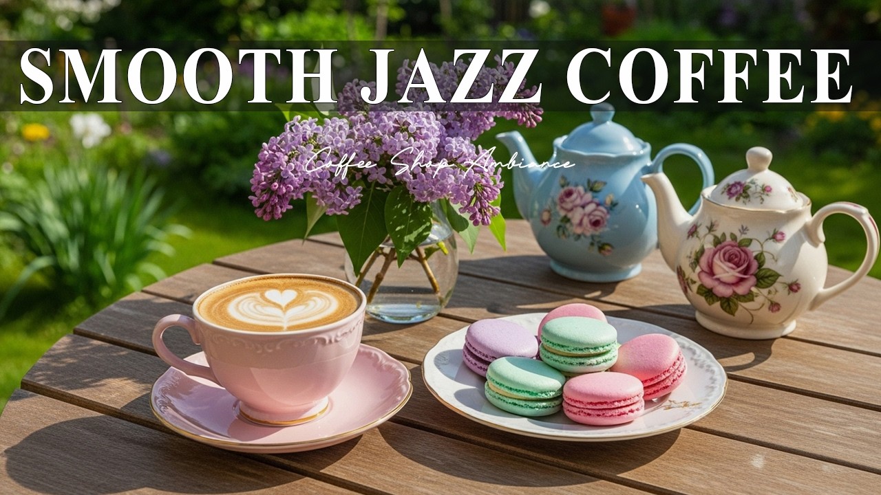 Smooth Jazz Coffee ☕ Coffee Shop Ambiance & Smooth Bossa Nova Piano for Relaxing & Good Mood