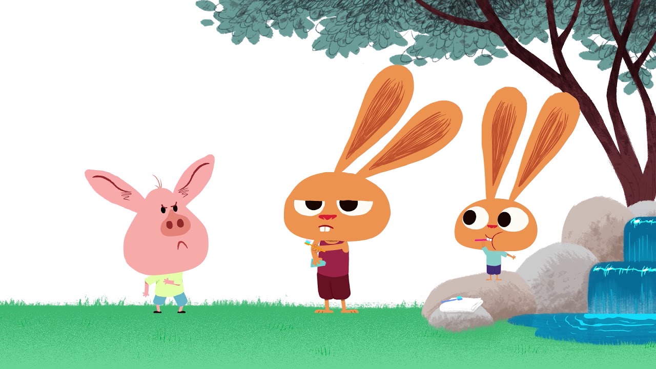 Mister Rabbit. The Teeth. Children's Animation Series.