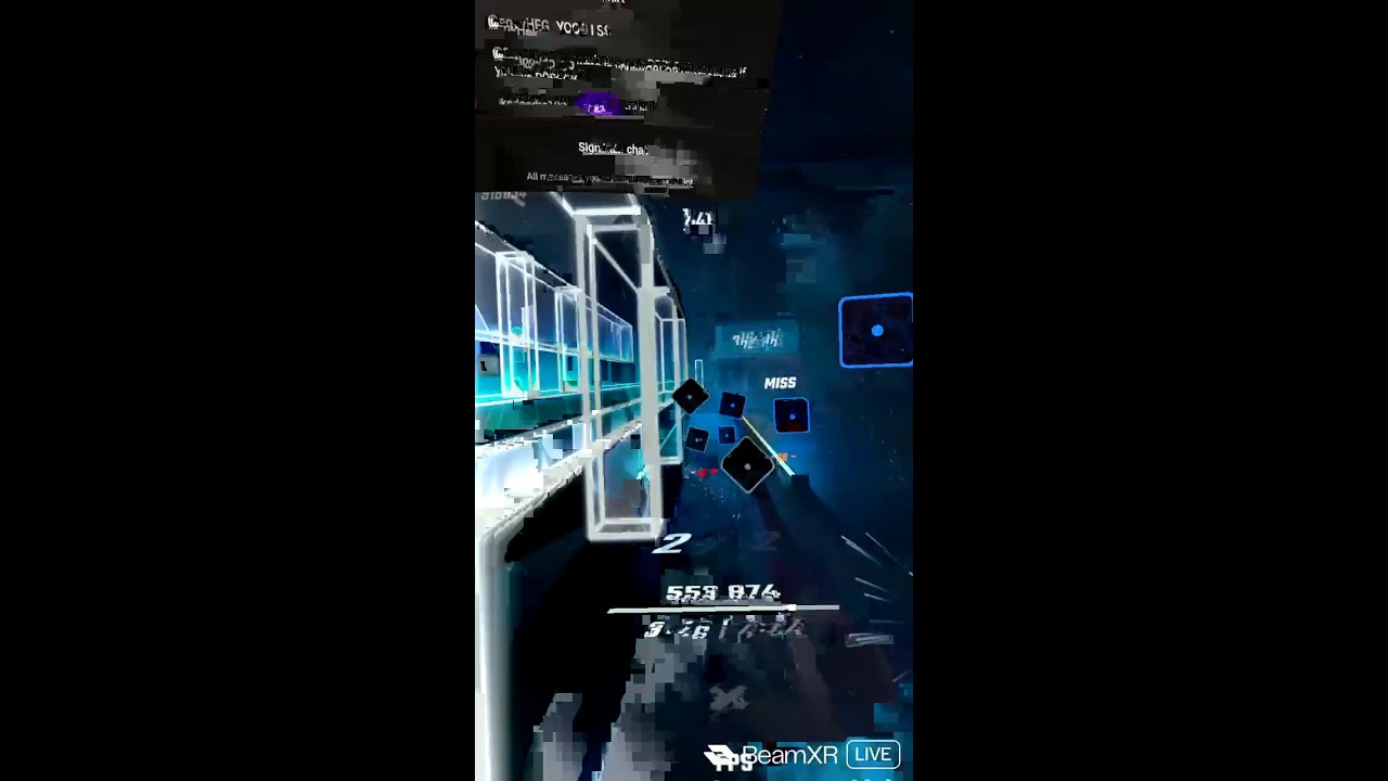 + Playing Beat Saber +