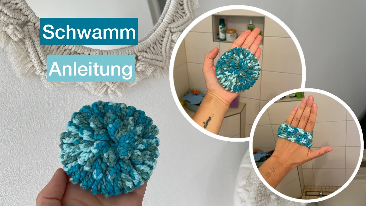 Duschschwamm häkeln 🧽 Schwamm Häkelanleitung | Marycrochet