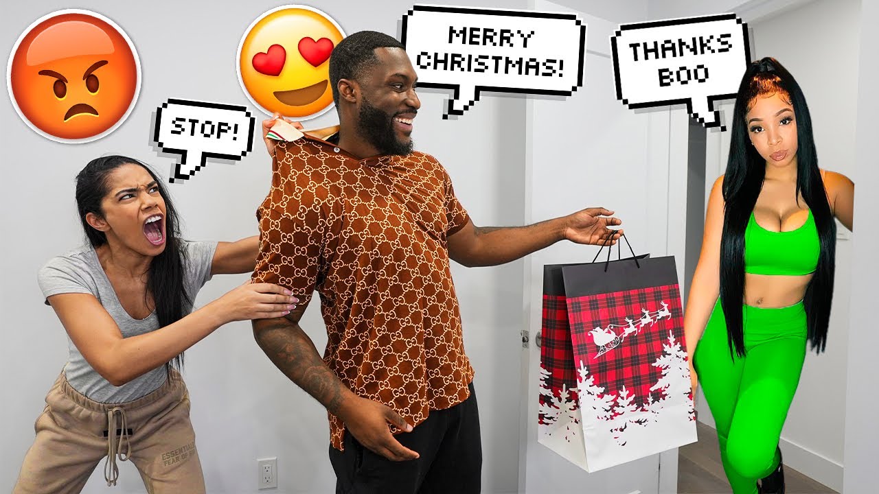 Gifting My Ex A Christmas Gift In Front of My Fiance *SHE SNAPPED*