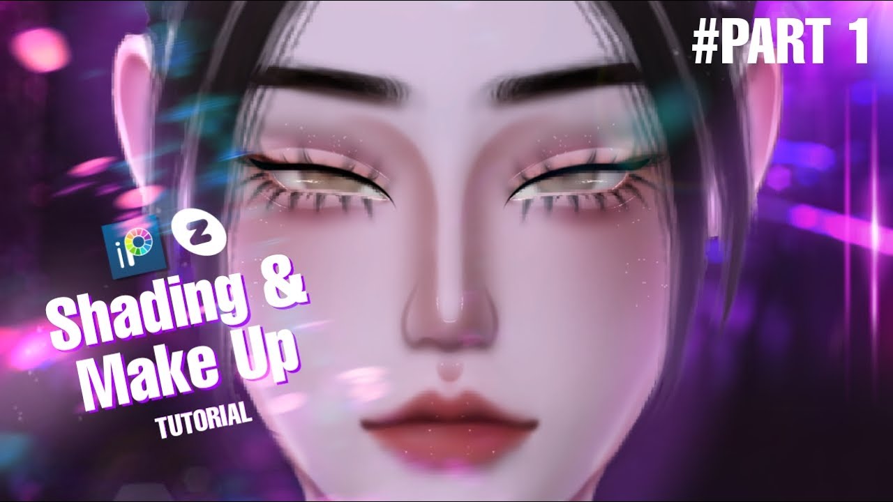 #TUTORIAL retouch shading & make up di Ibis Paint part 1 - shade hidung