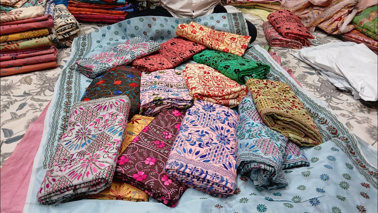 hand work saree || fullkari saree,katha saree, || Kolkata work saree || @therajasthanchakdaha9167