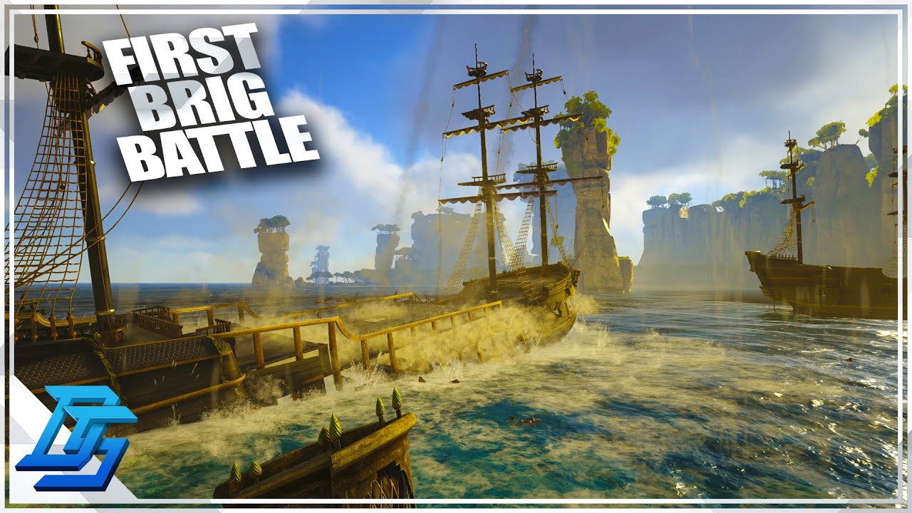 FIRST SHIP BATTLE...BRIG VS BRIG!  - Atlas Gameplay - PvP - Part 11 (2022)