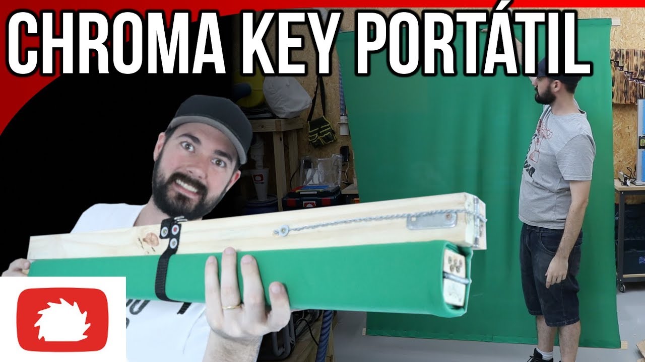Como fazer tela de Chroma Key portátil #DIY | Na oficina S04E43