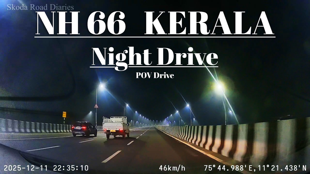 Kozhikode to Malappuram | NH 66 | Kerala | Part 1 | POV Night Drive | Kerala Highway Drive