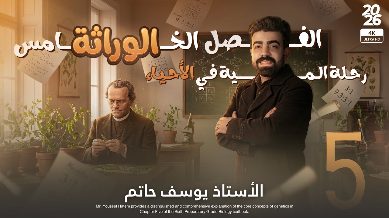 الوراثة ( الفصل الخامس ) المحاضرة 5 #مقدمة_لطيفة مع بعض الشرحيات الوزارية